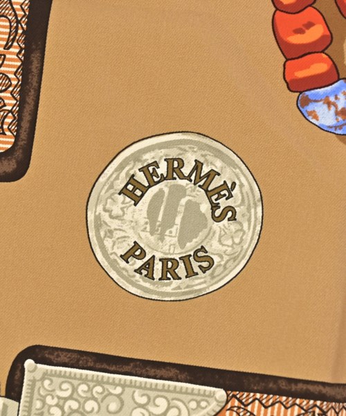 HERMES（エルメス）バンダナ・スカーフ ベージュ サイズ:90 レディース/2200719902888