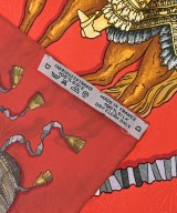 HERMES（エルメス）バンダナ・スカーフ 赤 サイズ:90 レディース/2200719902963