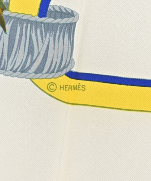 HERMES（エルメス）バンダナ・スカーフ 白 サイズ:90 レディース/2200719903922