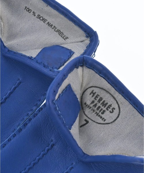 HERMES（エルメス）手袋 青 サイズ:7 レディース/2200710077059