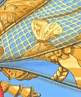 HERMES（エルメス）バンダナ・スカーフ 青 サイズ:90 レディース/2200722178713