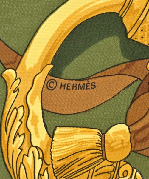 HERMES（エルメス）バンダナ・スカーフ カーキ サイズ:90 レディース/2200722503010
