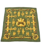 HERMES（エルメス）バンダナ・スカーフ カーキ サイズ:90 レディース/2200722503010
