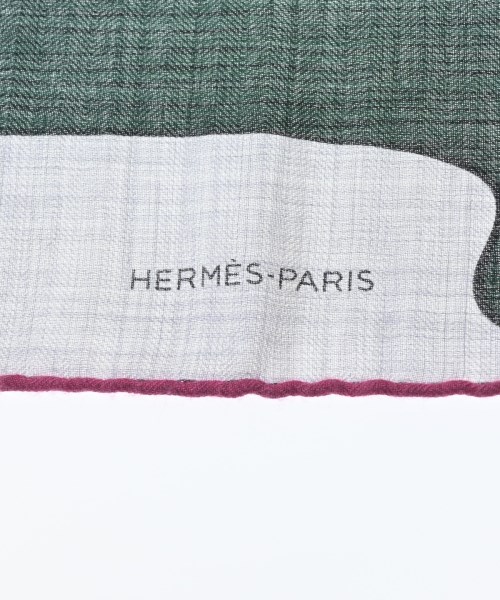 HERMES（エルメス）バンダナ・スカーフ 緑 サイズ:140 レディース/2200723205012