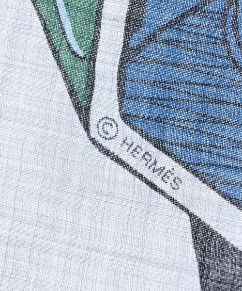 HERMES（エルメス）バンダナ・スカーフ 緑 サイズ:140 レディース/2200723205012