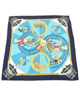 HERMES（エルメス）バンダナ・スカーフ 紺 サイズ:90 レディース/2200724126484