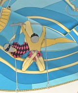 HERMES（エルメス）バンダナ・スカーフ 紺 サイズ:90 レディース/2200724126484