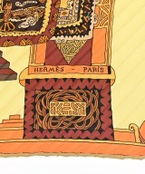 HERMES（エルメス）バンダナ・スカーフ オレンジ サイズ:- レディース/2200724126491