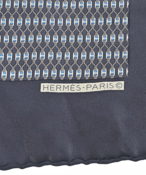 HERMES（エルメス）バンダナ・スカーフ グレー サイズ:45 レディース/2200724274093