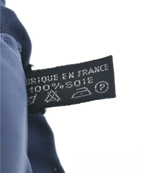 HERMES（エルメス）バンダナ・スカーフ 紺 サイズ:45 レディース/2200724274109