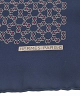 HERMES（エルメス）バンダナ・スカーフ 紺 サイズ:45 レディース/2200724274109