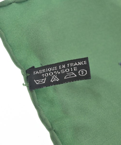 HERMES（エルメス）バンダナ・スカーフ 緑 サイズ:45 レディース/2200724274116