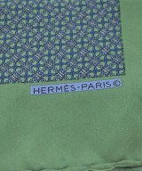 HERMES（エルメス）バンダナ・スカーフ 緑 サイズ:45 レディース/2200724274116