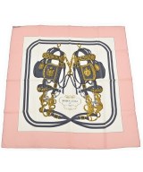 HERMES（エルメス）バンダナ・スカーフ 白 サイズ:90 レディース/2200724274123
