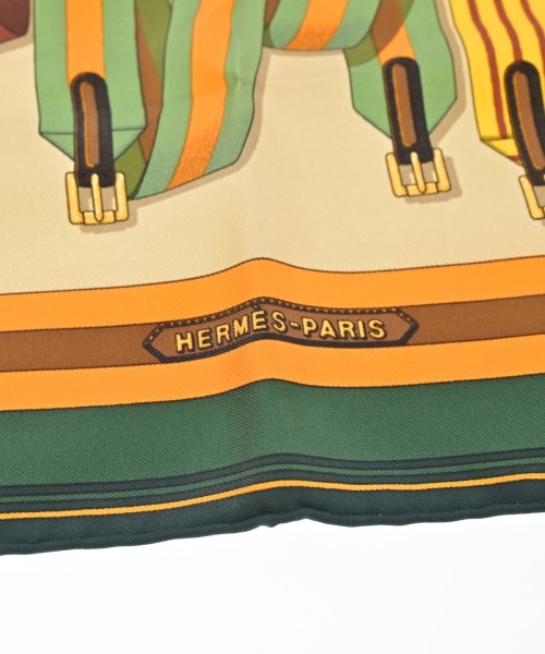 HERMES（エルメス）バンダナ・スカーフ 緑 サイズ:45 レディース/2200724274154