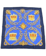 HERMES（エルメス）バンダナ・スカーフ 青 サイズ:90 レディース/2200724274178