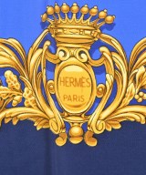 HERMES（エルメス）バンダナ・スカーフ 青 サイズ:90 レディース/2200724274178