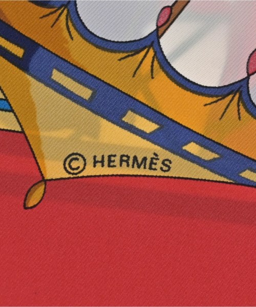 HERMES（エルメス）バンダナ・スカーフ 赤 サイズ:90 レディース/2200724274192