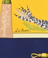 HERMES（エルメス）バンダナ・スカーフ 黄 サイズ:90 レディース/2200724274208
