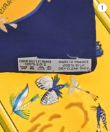 HERMES（エルメス）バンダナ・スカーフ 黄 サイズ:90 レディース/2200724274208