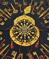HERMES（エルメス）バンダナ・スカーフ 黒 サイズ:90 レディース/2200724274215
