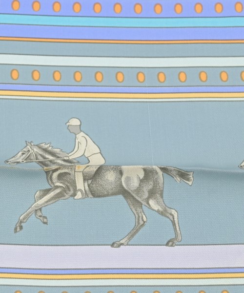 HERMES（エルメス）バンダナ・スカーフ 青 サイズ:90 レディース/2200724274277