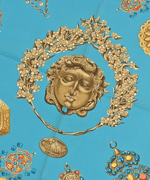 HERMES（エルメス）バンダナ・スカーフ 緑 サイズ:90 レディース/2200722144060