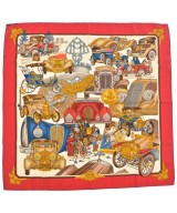 HERMES（エルメス）バンダナ・スカーフ 赤 サイズ:90 レディース/2200727745194