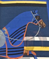 HERMES（エルメス）バンダナ・スカーフ 紺 サイズ:140 レディース/2200728066168