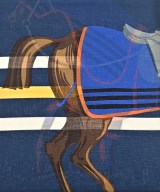 HERMES（エルメス）バンダナ・スカーフ 紺 サイズ:140 レディース/2200728066168