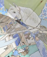 HERMES（エルメス）バンダナ・スカーフ 青 サイズ:90 レディース/2200723921295