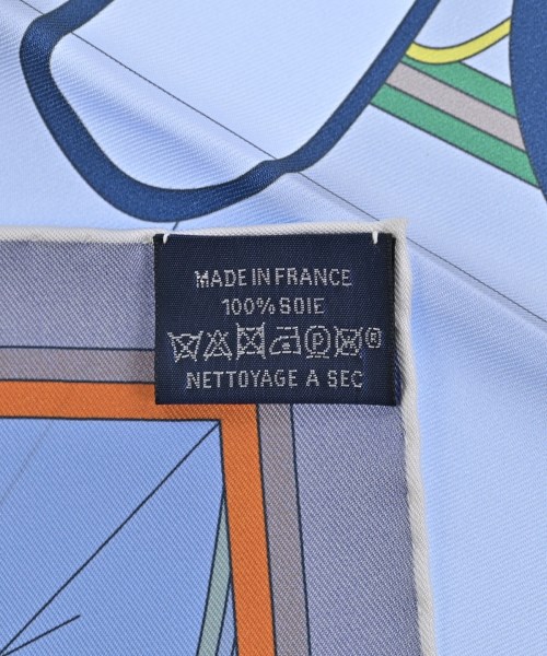 HERMES（エルメス）バンダナ・スカーフ グレー サイズ:90 レディース/2200728846128