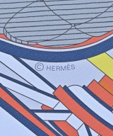 HERMES（エルメス）バンダナ・スカーフ グレー サイズ:90 レディース/2200728846128