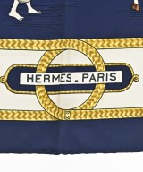 HERMES（エルメス）バンダナ・スカーフ 紺 サイズ:90 レディース/2200728888111