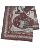 HERMES（エルメス）バンダナ・スカーフ 茶 サイズ:140 レディース/2200682445016
