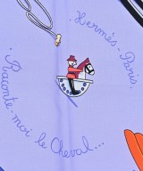 HERMES（エルメス）バンダナ・スカーフ 紫 サイズ:90 レディース/2200683260045