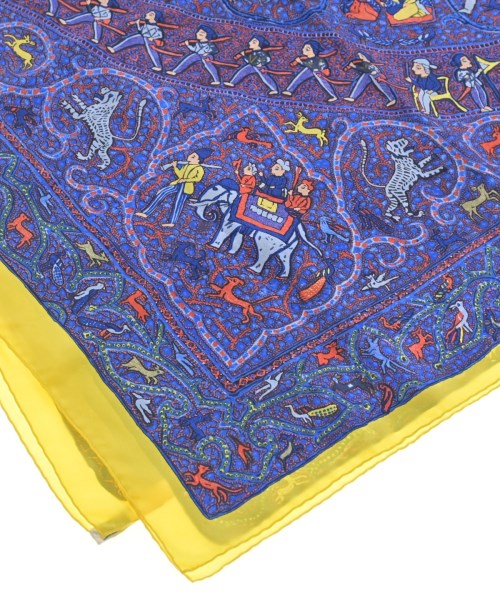HERMES（エルメス）バンダナ・スカーフ 青 サイズ:140 レディース/2200683284010