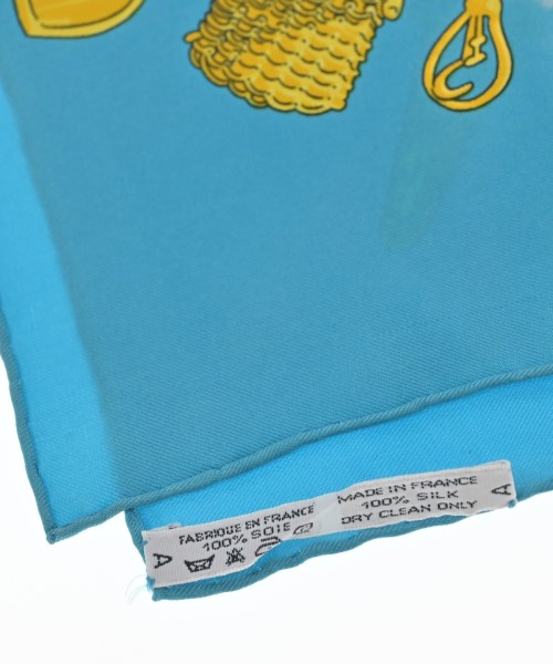 HERMES（エルメス）バンダナ・スカーフ 青 サイズ:90 レディース/2200684282091