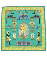 HERMES（エルメス）バンダナ・スカーフ 緑 サイズ:45 レディース/2200685665152