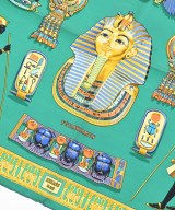 HERMES（エルメス）バンダナ・スカーフ 緑 サイズ:45 レディース/2200685665152