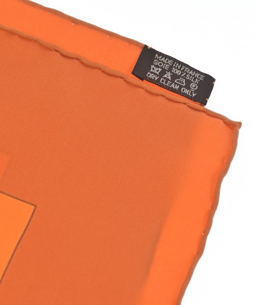 HERMES（エルメス）バンダナ・スカーフ オレンジ サイズ:90 レディース/2200682369251