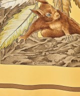 HERMES（エルメス）バンダナ・スカーフ 黄 サイズ:90 レディース/2200682369275