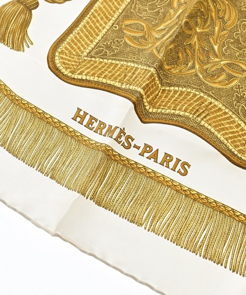 HERMES（エルメス）バンダナ・スカーフ 黄 サイズ:90 レディース/2200682369282