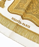 HERMES（エルメス）バンダナ・スカーフ 黄 サイズ:90 レディース/2200682369282