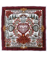HERMES（エルメス）バンダナ・スカーフ 赤 サイズ:90 レディース/2200682369305