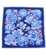 HERMES（エルメス）バンダナ・スカーフ 青 サイズ:90 レディース/2200682369336