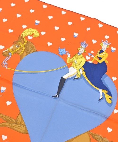 HERMES（エルメス）バンダナ・スカーフ オレンジ サイズ:70 レディース/2200682369367