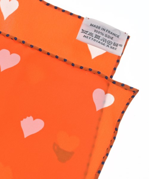 HERMES（エルメス）バンダナ・スカーフ オレンジ サイズ:70 レディース/2200682369367