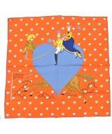 HERMES（エルメス）バンダナ・スカーフ オレンジ サイズ:70 レディース/2200682369367
