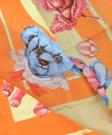 HERMES（エルメス）バンダナ・スカーフ オレンジ サイズ:90 レディース/2200682369473